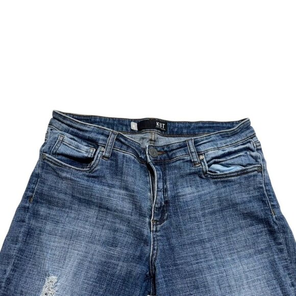 Kut From The Kloth Amy Cropped Straigh Leg Jeans Size 10 - Picture 9 of 9
